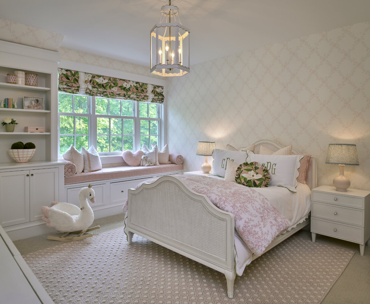 Pennsylvania Style Stone Farmhouse Child's Bedroom