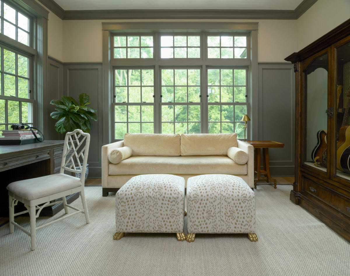 Pennsylvania Style Stone Farmhouse Library