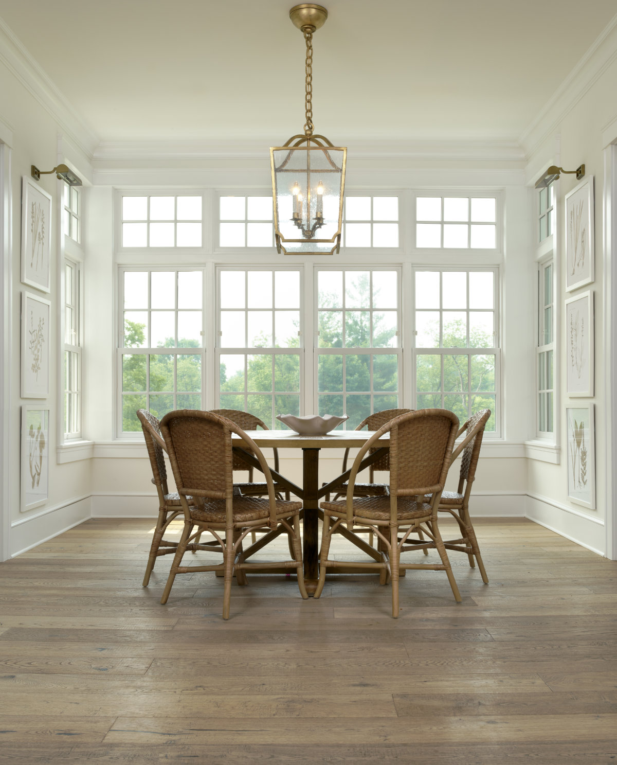 Pennsylvania Style Stone Farmhouse Dining Nook