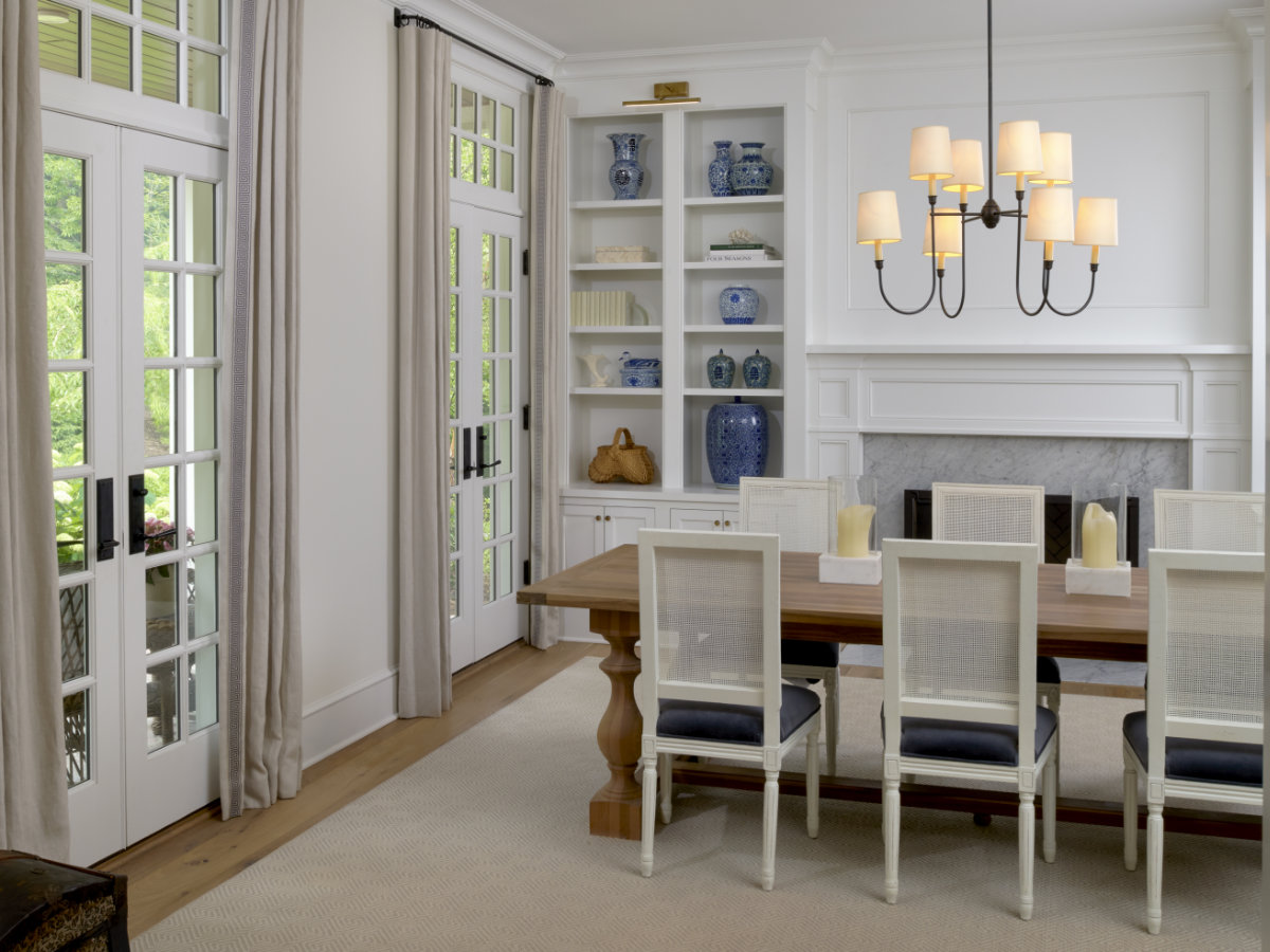 Pennsylvania Style Stone Farmhouse Dining Room