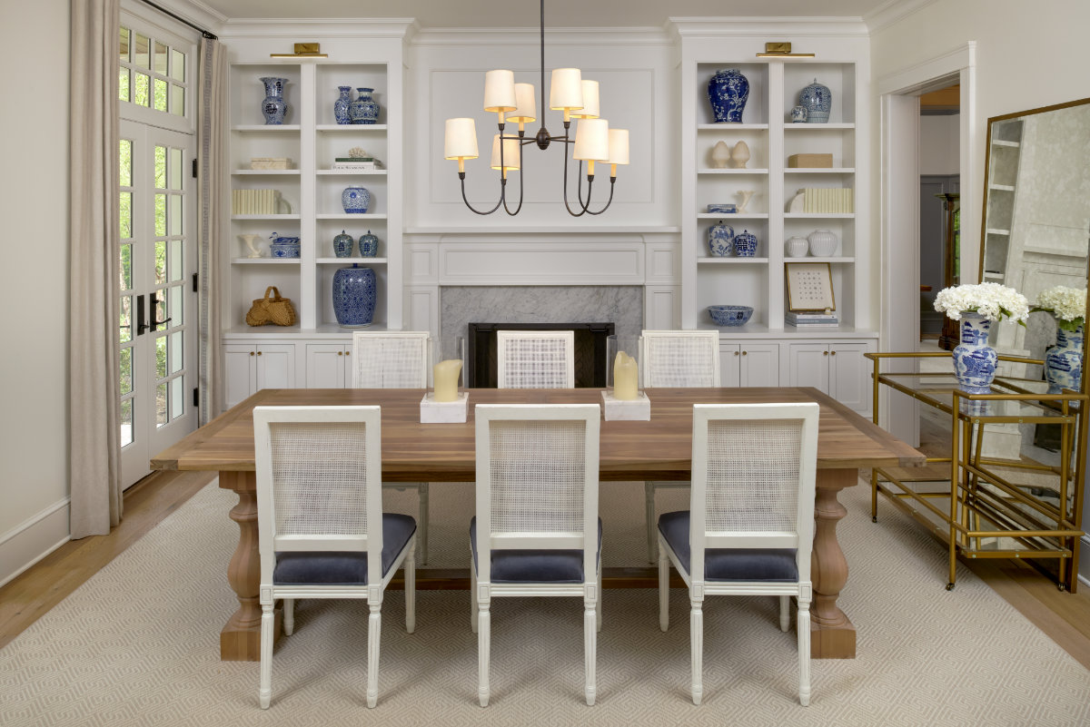 Pennsylvania Style Stone Farmhouse Dining Room