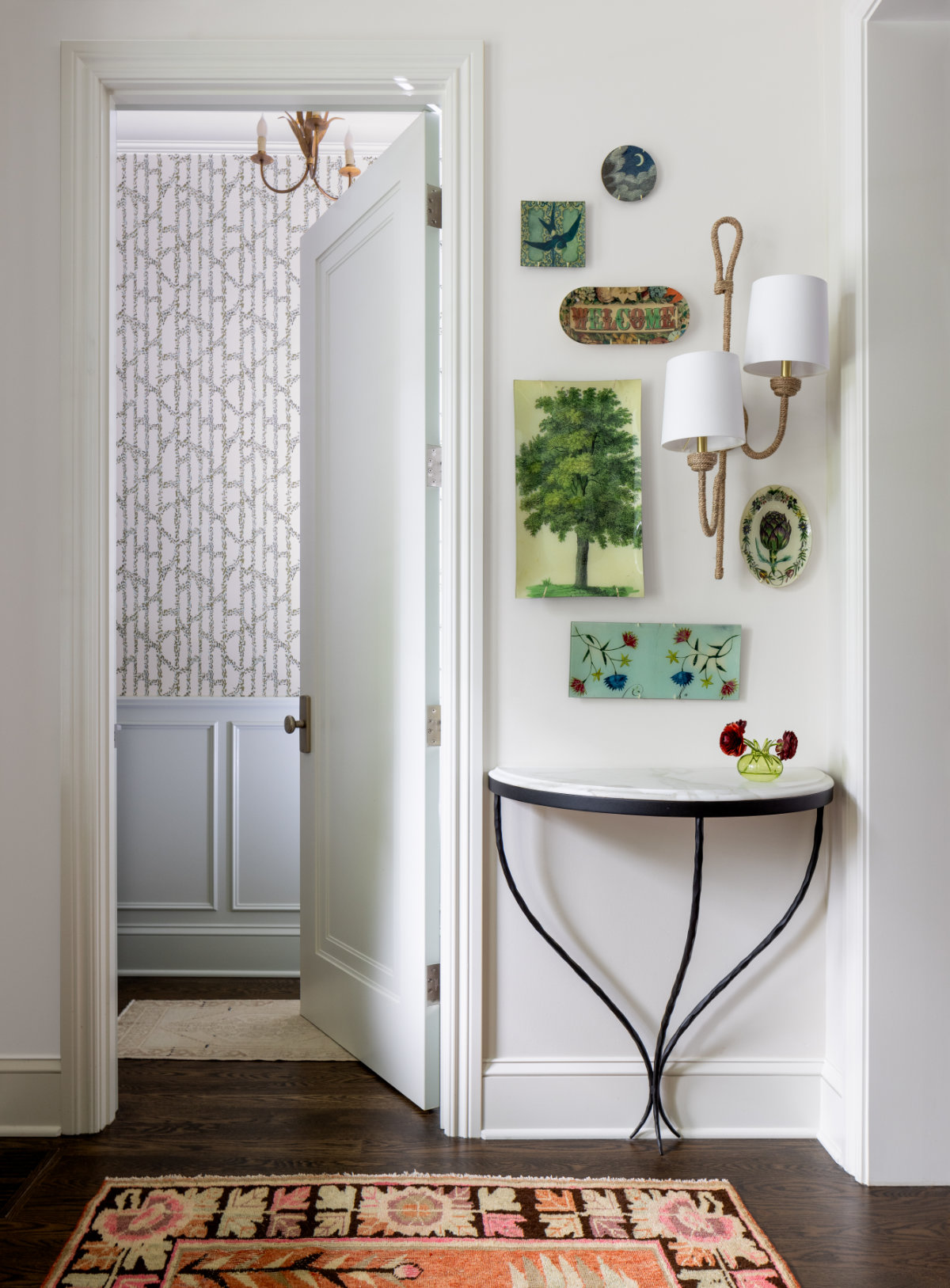 Northville French Cottage Hallway